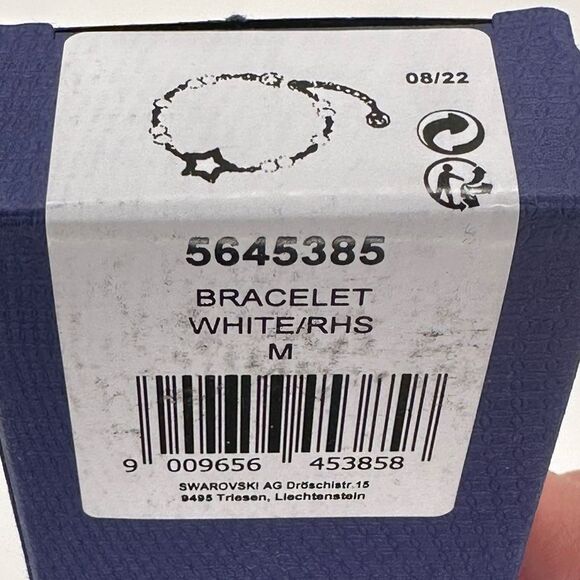 Swarovski Stella Star Bracelet | White Pearl & Crystal | Rhodium Plated | NWT - Picture 12 of 13